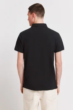 Polo piqu&eacute; contraste pu&ntilde;o slim fit