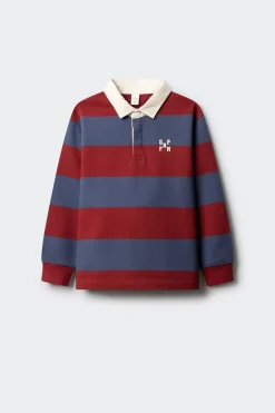 Polo rayas rugby ni&ntilde;o