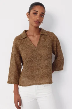 Polo r&uacute;stico bordado