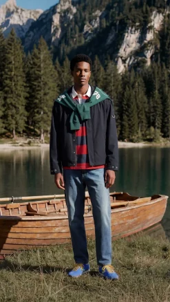 Polo rugby manga larga rayas