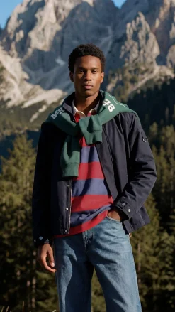 Polo rugby manga larga rayas