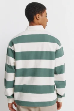 Polo rugby manga larga rayas