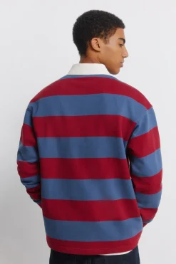 Polo rugby manga larga rayas