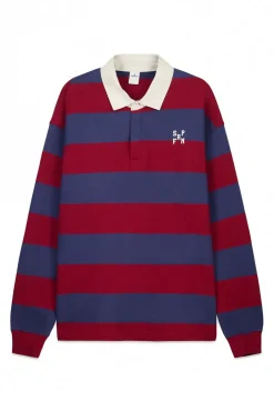 Polo rugby manga larga rayas