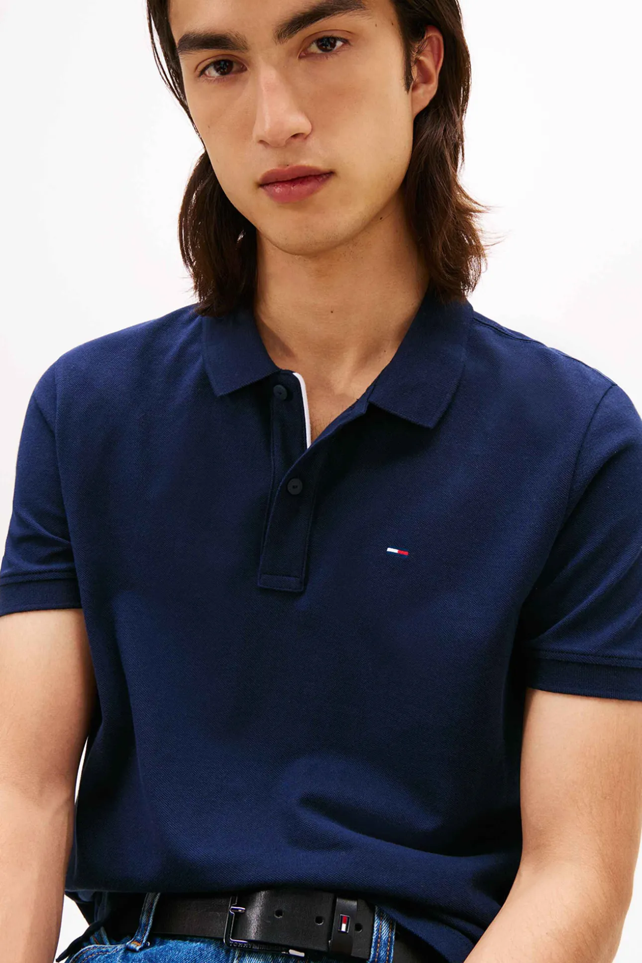 Polo slim de manga corta