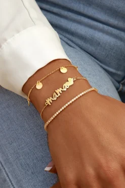 Pulsera Mam&aacute; Heart Oro