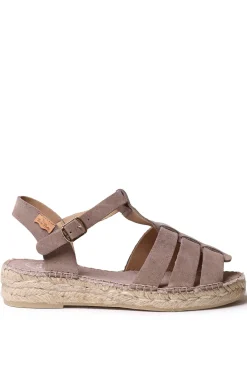 Sandalia cangrejera en serraje