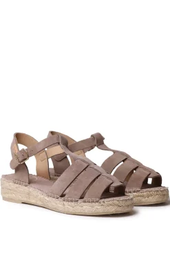 Sandalia cangrejera en serraje