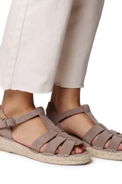 Sandalia cangrejera en serraje