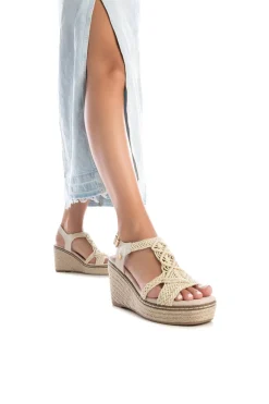 Sandalia cu&ntilde;a nudos macram&eacute;