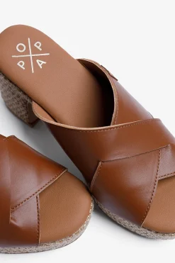 Sandalia cu&ntilde;a tac&oacute;n se&ntilde;ora Melibea Piel