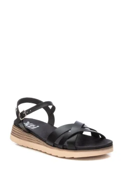 Sandalia cu&ntilde;a tiras entrelazadas