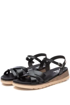 Sandalia cu&ntilde;a tiras entrelazadas