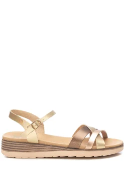 Sandalia cu&ntilde;a tiras entrelazadas