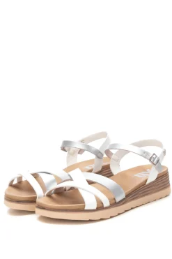 Sandalia cu&ntilde;a tiras entrelazadas