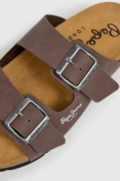 Sandalias Con Doble Hebilla