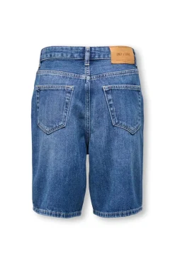 Short denim de corte holgado