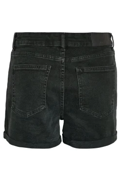 Short vaquero b&aacute;sico con dobladillo de cinco bolsillos.