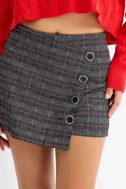 Skort Jacquard Botones