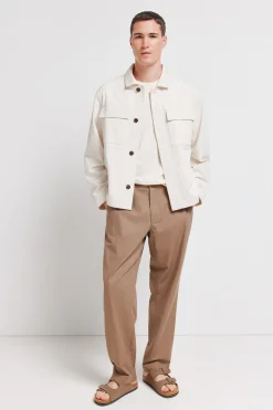 Sobrecamisa lino algod&oacute;n overshirt fit