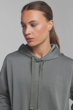 Sudadera capucha suave kaki