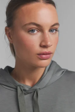 Sudadera capucha suave kaki