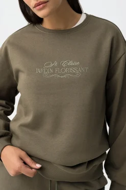 Sudadera con Bordado Frontal