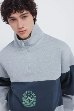 Sudadera cortes escudo