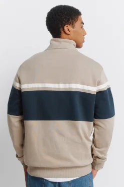 Sudadera cremallera cortes