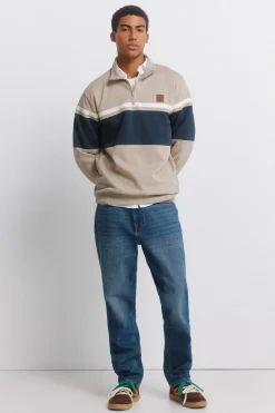 Sudadera cremallera cortes