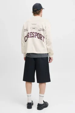 Sudadera cropped athletic essentials