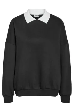 Sudadera cuello camisa