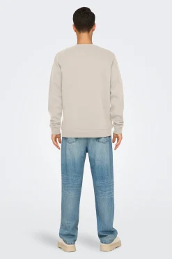 Sudadera cuello redondo