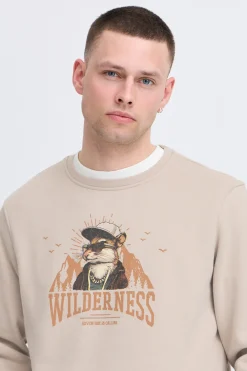 Sudadera cuello redondo