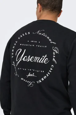 Sudadera cuello redondo