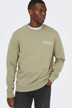 Sudadera cuello redondo