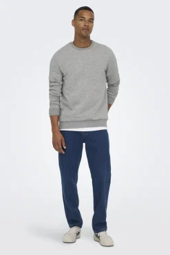 Sudadera cuello redondo