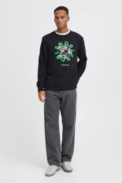 Sudadera cuello redondo logo