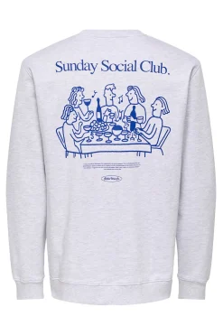 Sudadera de cuello redondo