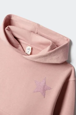 Sudadera estrella foil ni&ntilde;a