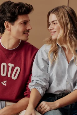 Sudadera logo cuello redondo