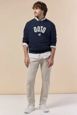 Sudadera logo cuello redondo