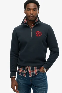 Sudadera media cremallera neon