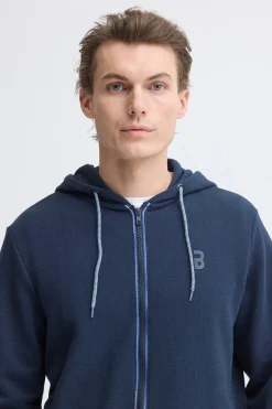 Sudadera piqu&eacute; con capucha