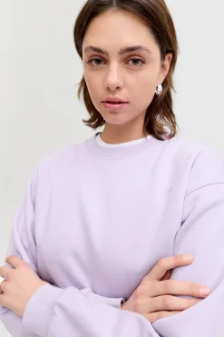 Sudadera regular cuello redondo