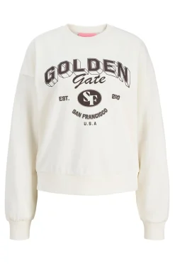 Sudadera relaxed cuello redondo