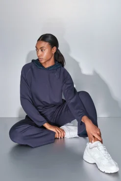 Sudadera tacto suave azul oscuro