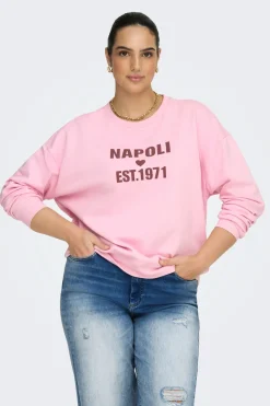 Sudadera texto frontal talla grande