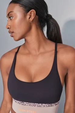 Sujetador deportivo 4D STRETCH negro animal print