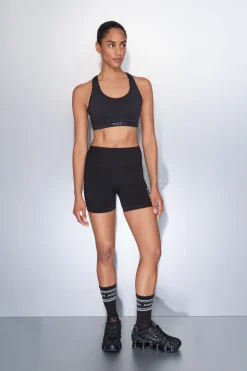 Sujetador deportivo 4D Stretch mayor cobertura negro